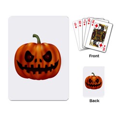 Halloween Pumpkin Playing Card by Valentinaart