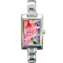 No Rectangle Italian Charm Watch by AdisaArtDesign