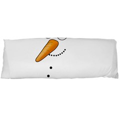 Cute Snowman Body Pillow Case (dakimakura) by Valentinaart