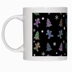 Ginger Cookies Christmas Pattern White Mugs by Valentinaart