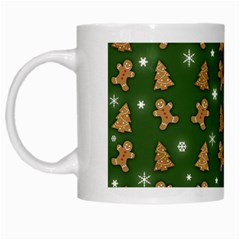 Ginger Cookies Christmas Pattern White Mugs by Valentinaart