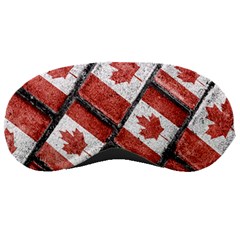 Canadian Flag Motif Pattern Sleeping Masks by dflcprints