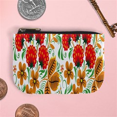 Flower Floral Red Yellow Leaf Green Sexy Summer Mini Coin Purses by Mariart