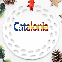 Catalonia Round Filigree Ornament (two Sides) by Valentinaart