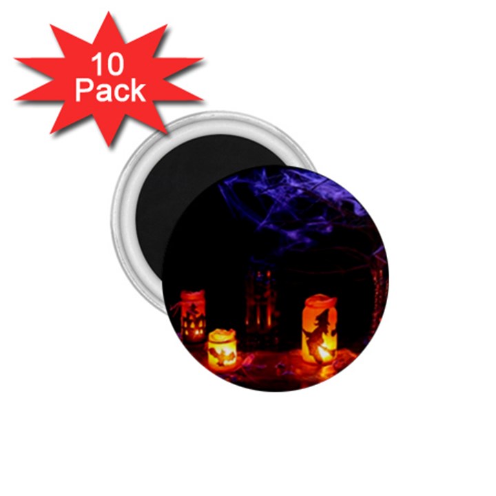 Awaiting Halloween Night 1.75  Magnets (10 pack) 