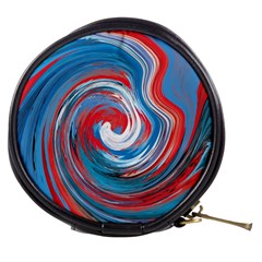 Red And Blue Rounds Mini Makeup Bags by berwies