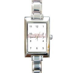 Normal Rectangle Italian Charm Watch by Valentinaart