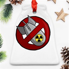 No Nuclear Weapons Bell Ornament (two Sides) by Valentinaart