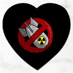 No nuclear weapons Jigsaw Puzzle (Heart) Front