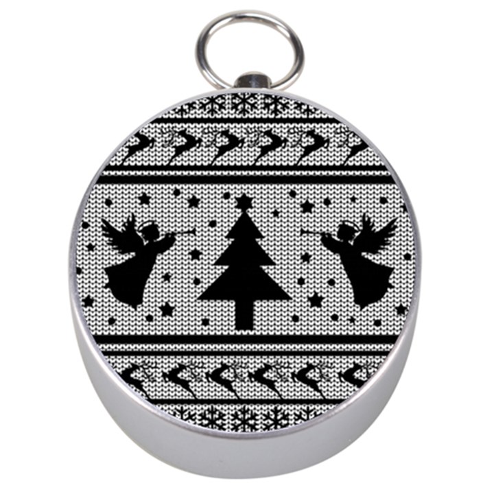 Ugly Christmas Sweater Silver Compasses