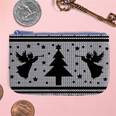 Ugly Christmas Sweater Large Coin Purse by Valentinaart