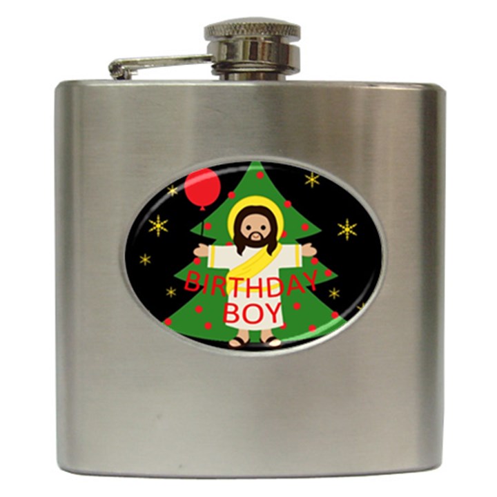 Jesus - Christmas Hip Flask (6 oz)