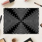 Gold Wave Seamless Pattern Black Hole Cosmetic Bag (XL) Front