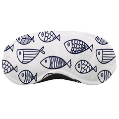 Love Fish Seaworld Swim Blue Sea Water Cartoons Sleeping Masks by Mariart