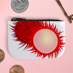 Rambutan Fruit Red Sweet Mini Coin Purses by Mariart