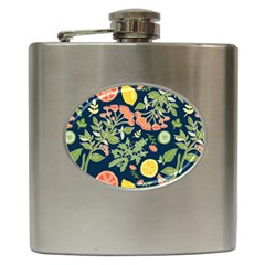 Summer Fruite Orange Lemmon Tomato Hip Flask (6 Oz) by Mariart