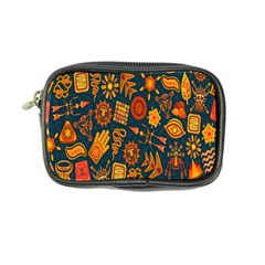 Tribal Ethnic Blue Gold Culture Coin Purse by Mariart