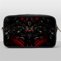 Black Dragon Grunge Toiletries Bags by Celenk