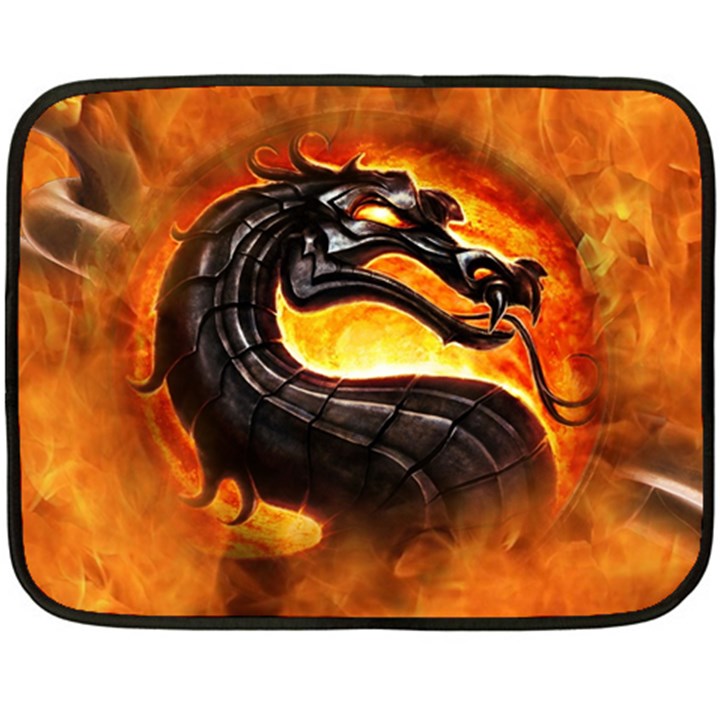 Dragon And Fire Fleece Blanket (Mini)