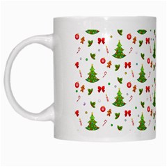 Christmas Pattern White Mugs by Valentinaart