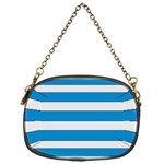 Blue and white lines Chain Purses (One Side)  Front