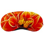 Arrangement Butterfly Aesthetics Orange Background Sleeping Masks Front