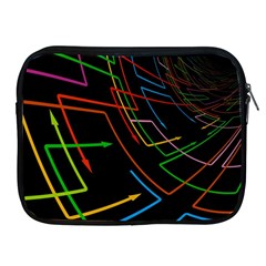 Arrows Direction Opposed To Next Apple Ipad 2/3/4 Zipper Cases by Celenk