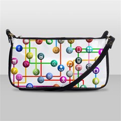 Icon Media Social Network Shoulder Clutch Bags by Celenk