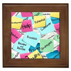 Stickies Post It List Business Framed Tiles by Celenk