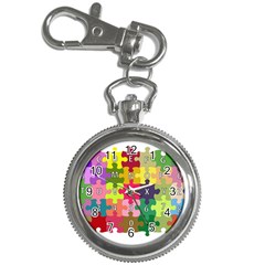 Puzzle Part Letters Abc Education Key Chain Watches by Celenk