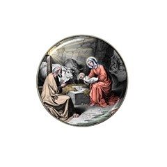 The Birth Of Christ Hat Clip Ball Marker (4 Pack) by Valentinaart