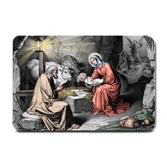 The Birth Of Christ Small Doormat  by Valentinaart