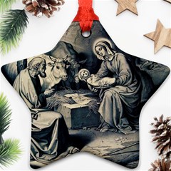 The Birth Of Christ Star Ornament (two Sides) by Valentinaart