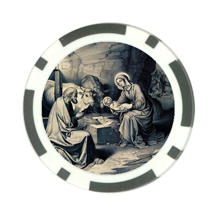 The birth of Christ Poker Chip Card Guard (10 pack)