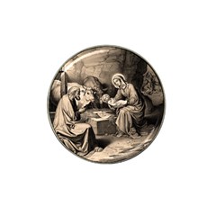 The Birth Of Christ Hat Clip Ball Marker by Valentinaart