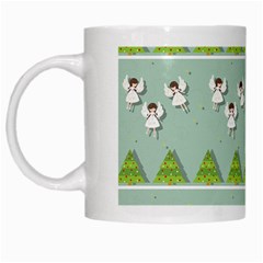 Christmas Angels  White Mugs by Valentinaart