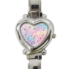 Festive Color Heart Italian Charm Watch by Colorfulart23