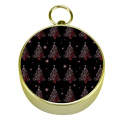 Christmas Tree - Pattern Gold Compasses by Valentinaart