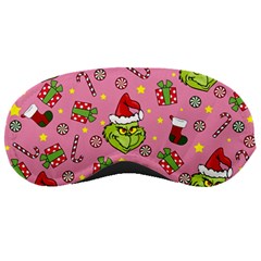 Grinch Pattern Sleeping Masks by Valentinaart