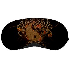 The Sign Ying And Yang With Floral Elements Sleeping Masks by FantasyWorld7