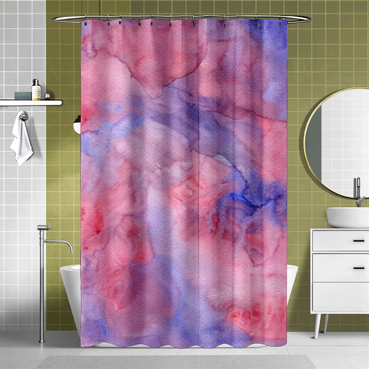 Mr. Hughes Blues Shower Curtain 48  x 72  (Small) 