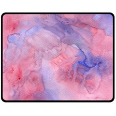 Mr  Hughes Blues Double Sided Fleece Blanket (medium)  by SimpleBeeTree