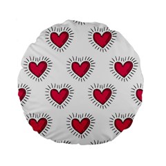 All Cards 09 Standard 15  Premium Flano Round Cushions by SimpleBeeTree