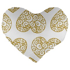 All Cards 36 Large 19  Premium Flano Heart Shape Cushions by SimpleBeeTree