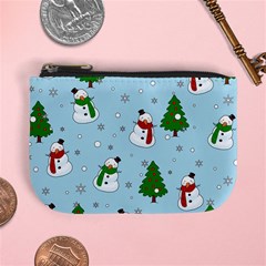 Snowman Pattern Mini Coin Purses by Valentinaart