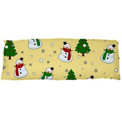 Snowman Pattern Body Pillow Case Dakimakura (two Sides) by Valentinaart