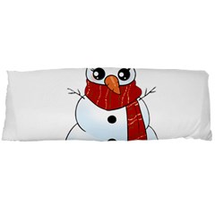 Kawaii Snowman Body Pillow Case Dakimakura (two Sides) by Valentinaart