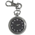 Black Carbon Fiber Key Chain Watches Front