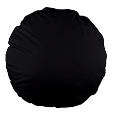 Black Carbon Fiber Large 18  Premium Round Cushions by PodArtist