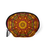 Sunshine Mandala And Other Golden Planets Accessory Pouches (Small)  Back